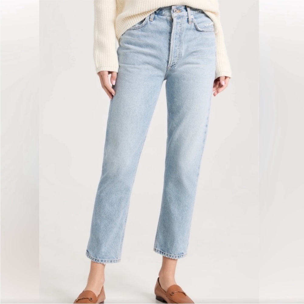Citizens Of Humanity Light Wash High Rise Straight Jeans